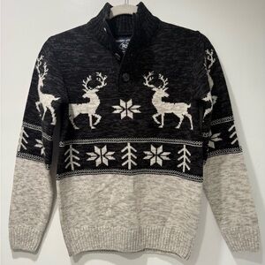 Amongst Others Men’s Reindeer Sweater Sz Medium Nordic Winter Knit Pullover EUC